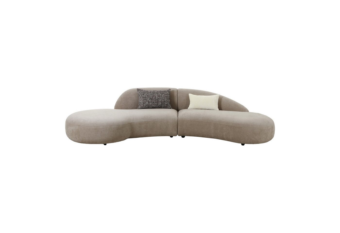 House Nordic Sofa Venice, in Beige, Stoff - 90x72x318cm (BxHxT) von House Nordic