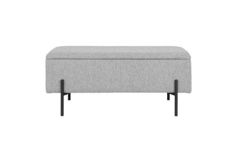 House Nordic Truhenbank Watford, in Hellgrau, Stoff - 95x46x36,5cm (BxHxT) von House Nordic