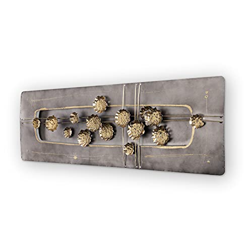 House of Arts Metallbild 120x40 (Fleurs_d'or) von House of Arts