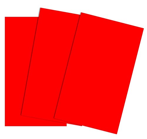 House of & Papier A2 220 gsm farbiger Karte – Rot (50 Stück Blatt) von House of Card & Paper