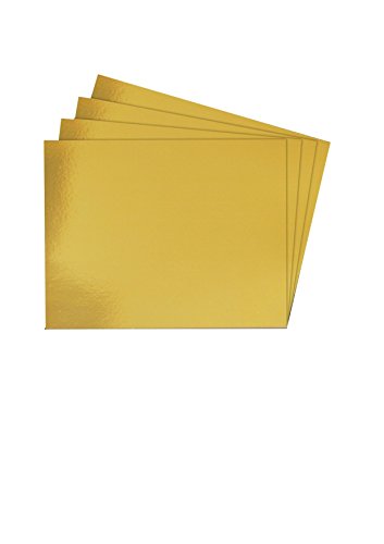 House of & Papier A2 240 gsm Folie Karte – Gold (25 Stück Blatt) von House of Card & Paper