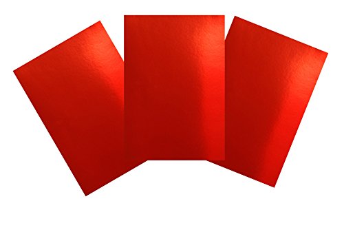 House of & Papier A2 240 gsm Folie Karte – Rot (25 Stück Blatt) von House of Card & Paper