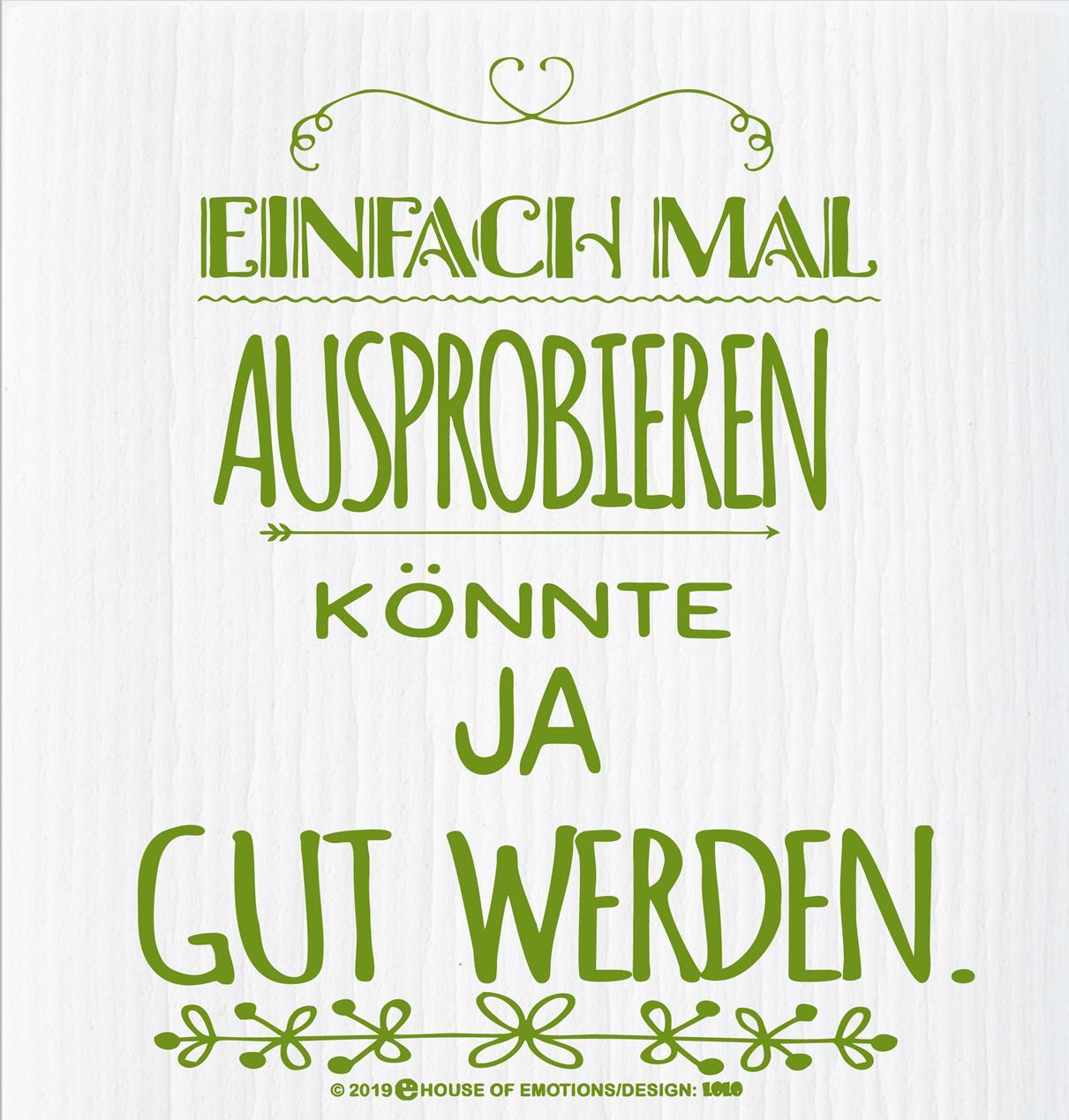 House of Emotions Spüllappen Ausprobieren 020196 von House of Emotions GmbH