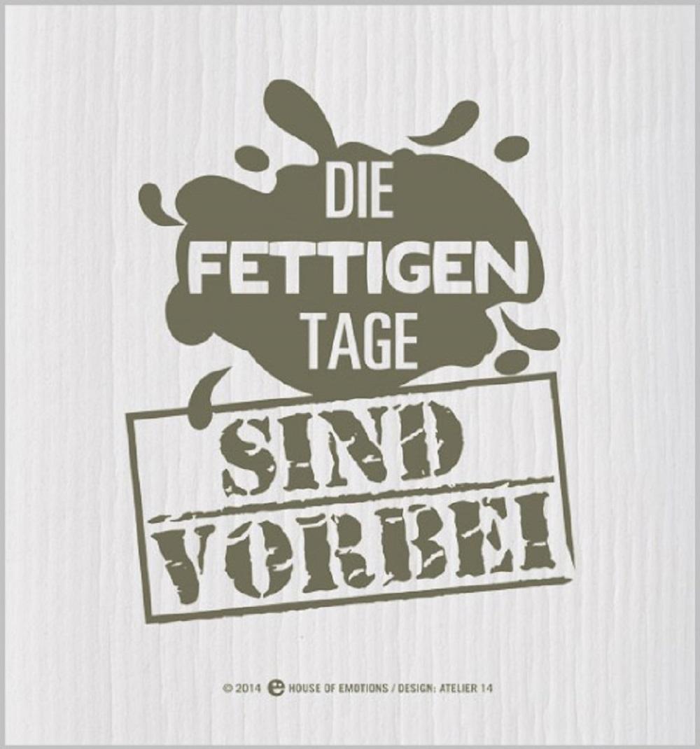 House of Emotions Spüllappen Die fettigen Tage 920071 von House of Emotions GmbH