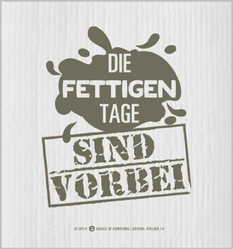 House of Emotions Spüllappen Die fettigen Tage 920071 von House of Emotions GmbH