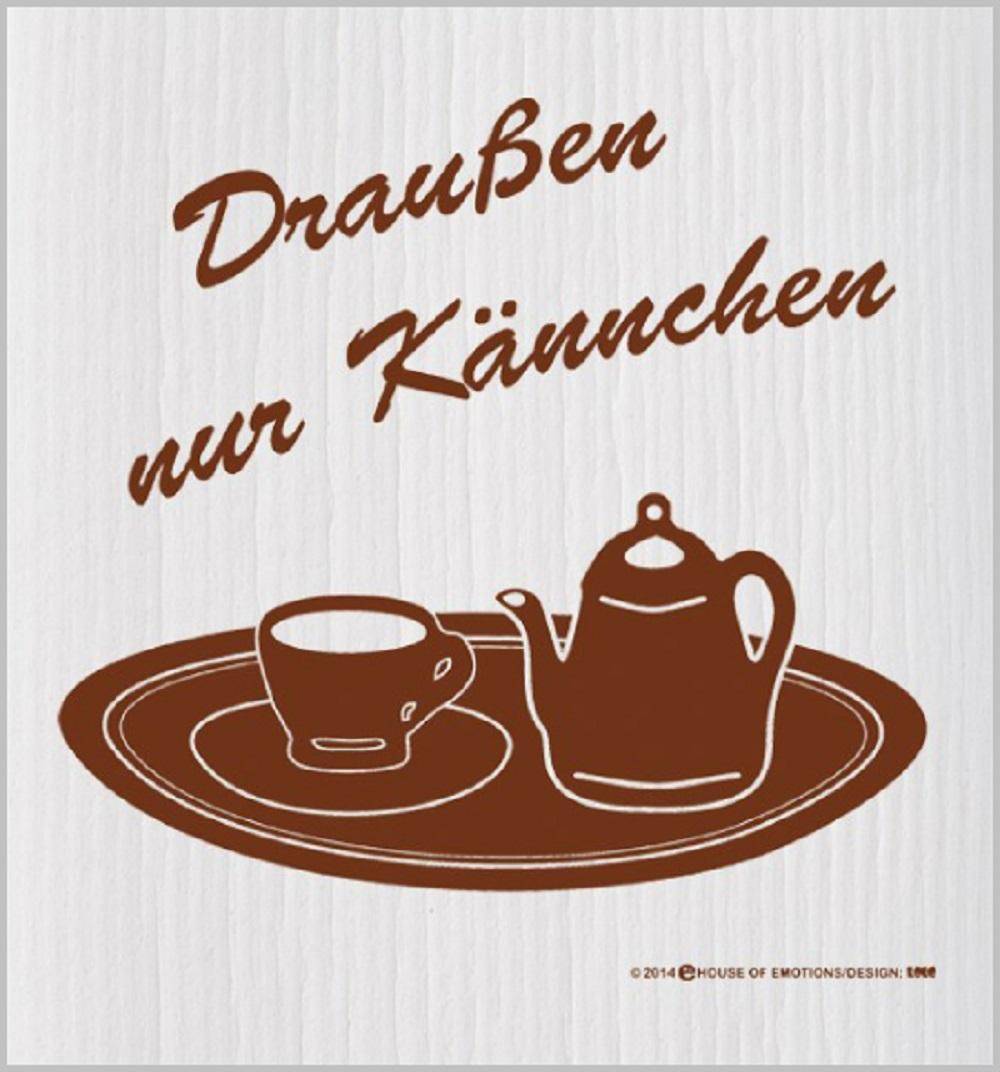 House of Emotions Spüllappen Draußen nur Kännchen 020065 von House of Emotions GmbH