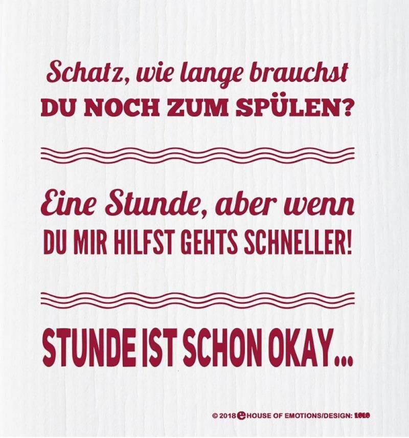 House of Emotions Spüllappen Ist schon ok 020192 von House of Emotions GmbH