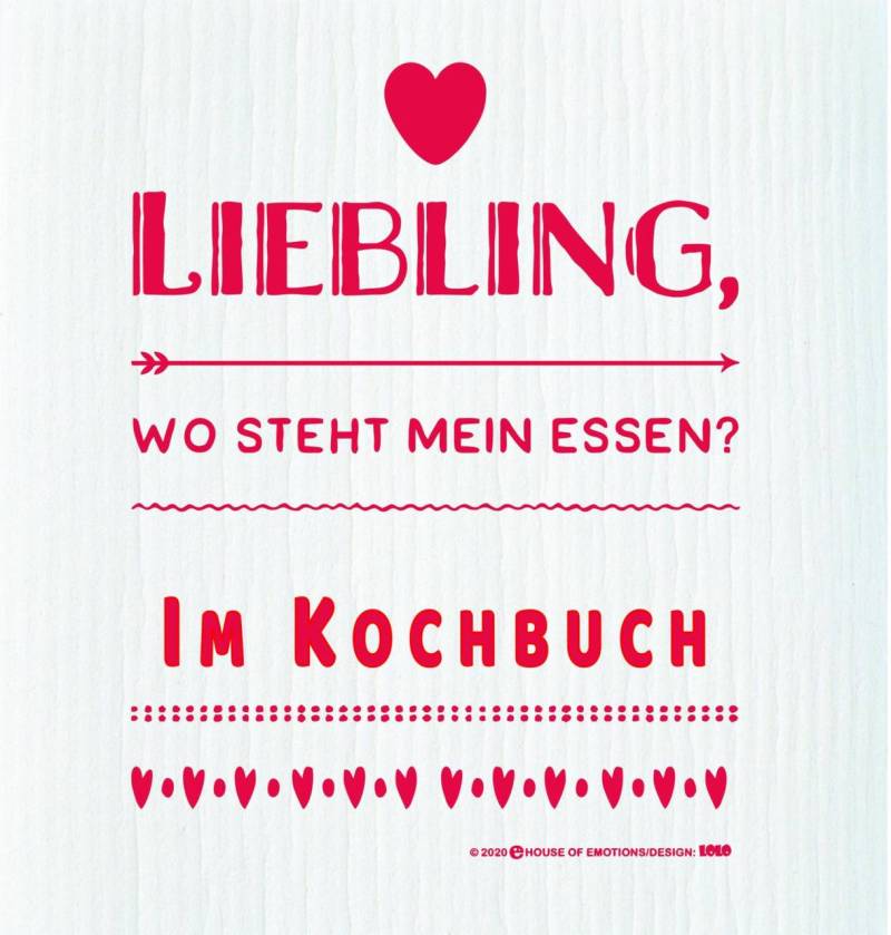 House of Emotions Spüllappen Liebling 020200 von House of Emotions GmbH