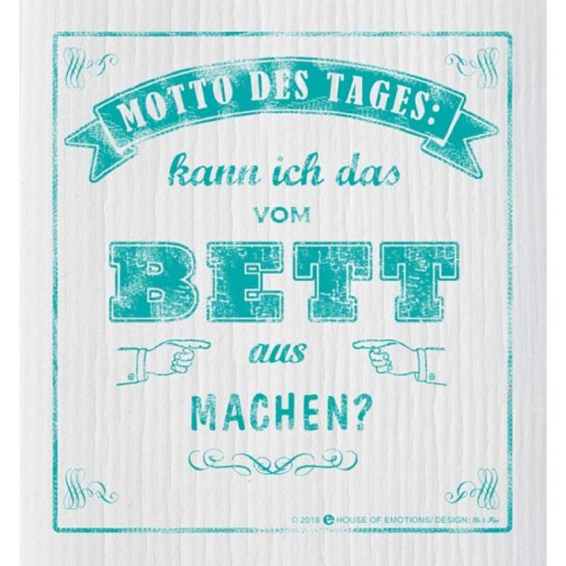 House of Emotions Spüllappen Motto des Tages 820132 von House of Emotions GmbH