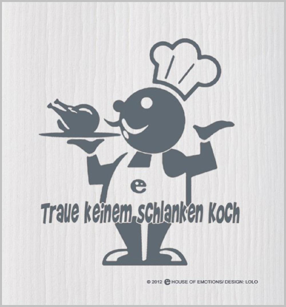 House of Emotions Spüllappen Schlanker Koch 020054 von House of Emotions GmbH