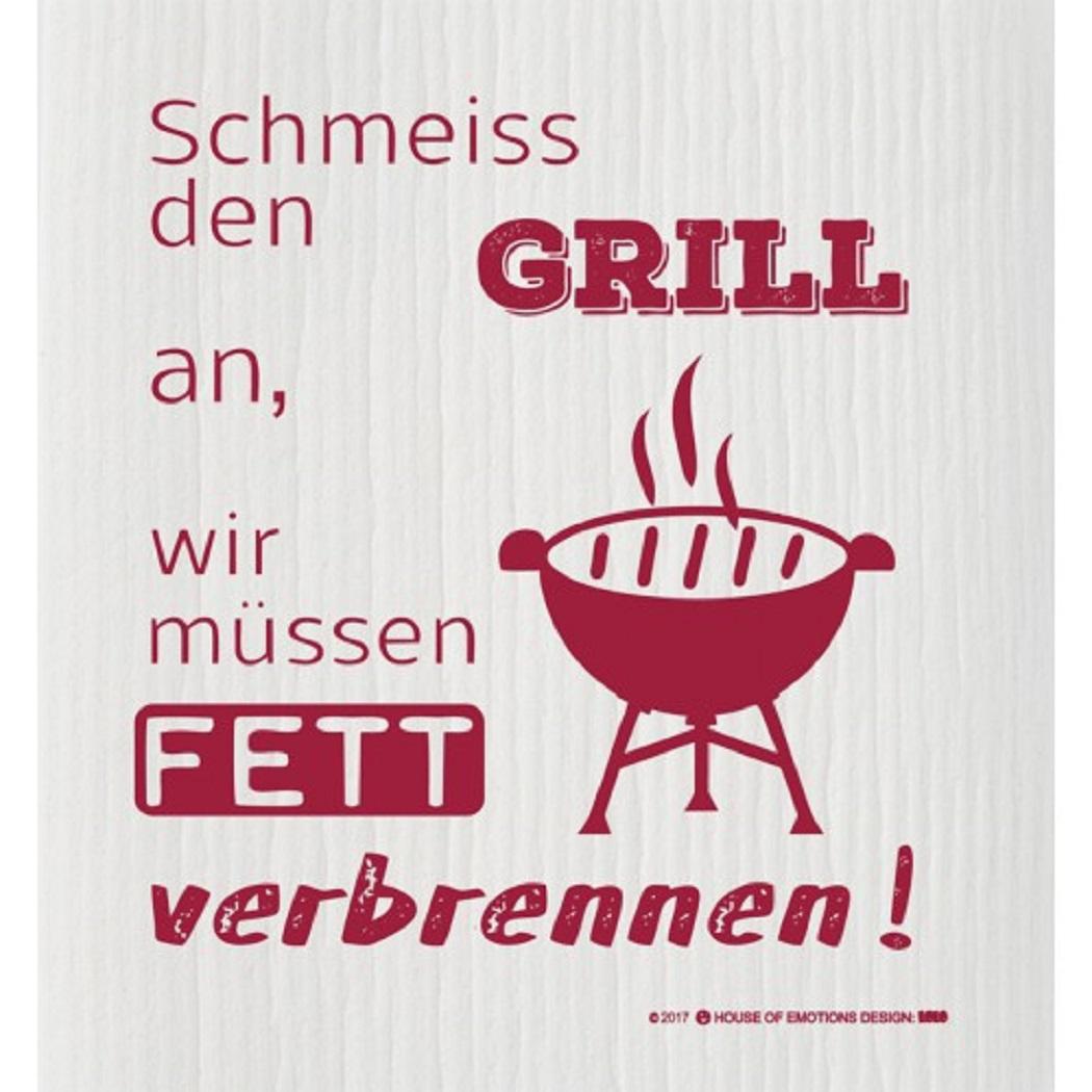 House of Emotions Spüllappen Schmeiss den Grill an 020125 von House of Emotions GmbH
