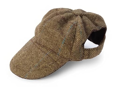 Haus der Paws braun Tweed Hundemütze, klein/mittel von House of Paws
