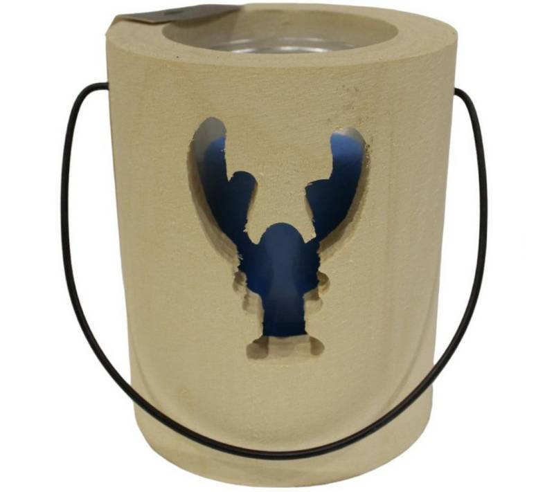 House of Rustic Dekofigur House of Rustic Windlicht aus Holz Krabben blau Ø von House of Rustic
