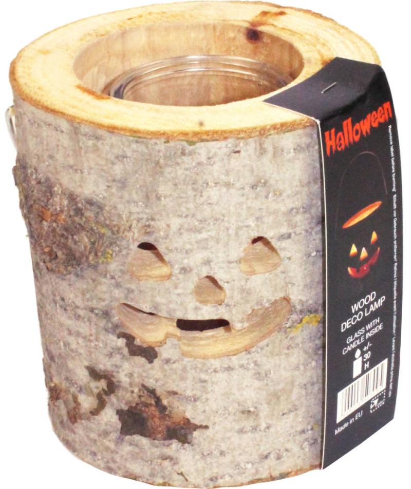 House of Rustic Holzlaterne Halloween Motiv Ø 13 x 15 cm von House of Rustic