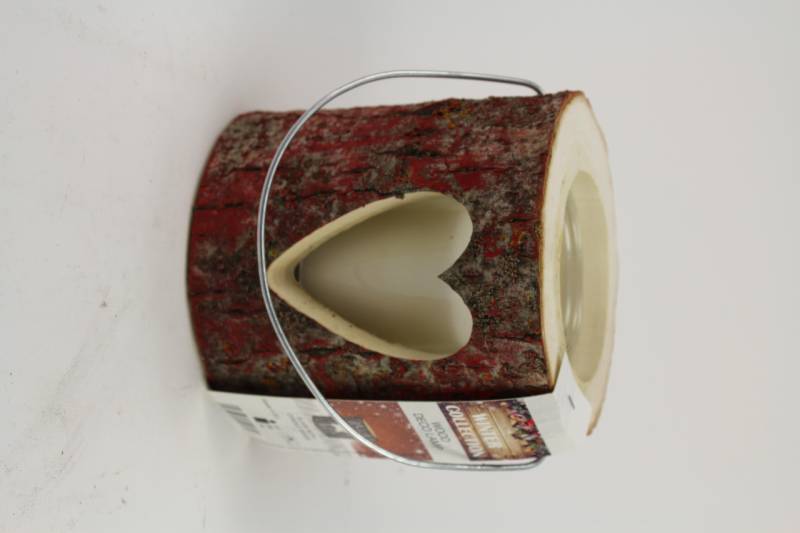 House of Rustic Holzlaterne rot Herz Motiv Ø 13 x 15 cm von House of Rustic