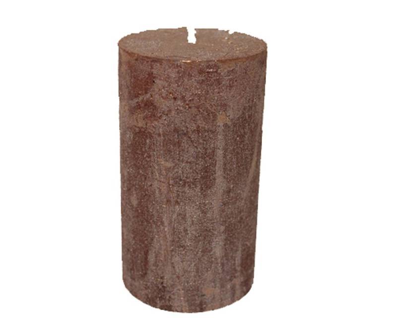 House of Rustic Stumpenkerze House of Rustic Kerze 12 cm glitzer burgunder von House of Rustic