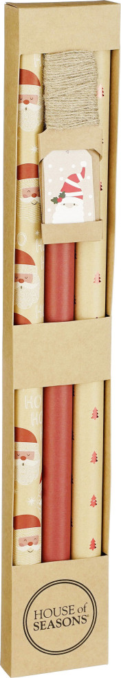 House of Seasons Geschenkpapier rot 70  x 200 cm 3-Stück von House of Seasons