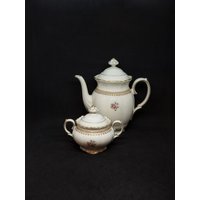Vintage Rorstrand Porzellan Teekanne Und Eine Zuckerdose | Hergestellt in Schweden von HouseAntiquesByAdele