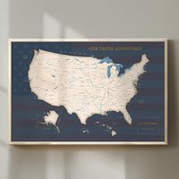 Benutzerdefinierte Usa Landkarte von HouseOfMapsArts
