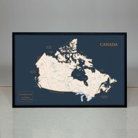 Karte Von Kanada, Stecknadelkarten Reisekarte Kanada-Karte von HouseOfMapsArts