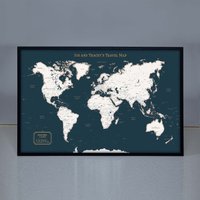 Weltkarte, Große Weltwandkarte, Pinnwandkarte, Reisekarte von HouseOfMapsArts