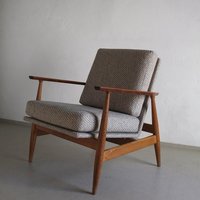 Mid-Century Modern Grauer Sessel | Deutschland 1960Er Jahre von HouseOfVintFurniture