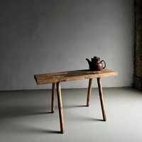 Primitive Beistelltisch Sitzbank | Belgien Um 1900 Primitive Beistelltisch Sitzbank | Belgien Um 1900 von HouseOfVintFurniture