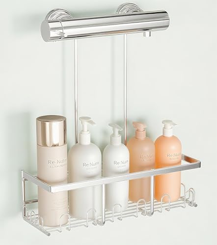 HouseUp Duschregal Hängen Duschablage Ohne Bohren - Duschablage Zum Hängen Shampoo Halterung Für Dusche Duschkorb Dusche Halterung Shower Shelf Bad Regal Seifenhalter Edelstahl HouseUp Duschregal Hängen Duschablage Ohne Bohren - Duschablage Zum Hängen Shampoo Halterung Für Dusche Duschkorb Dusche Halterung Shower Shelf Bad Regal Seifenhalter Edelstahl von HouseUp
