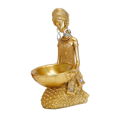 Afrikanische Statue, Tischdekoration, Frauenfigur, Skulptur, handgefertigt, Stammeskunst für Wohnzimmer, Bücherregal, Büro, Kamin, Tafelaufsatz Afrikanische Statue, Tischdekoration, Frauenfigur, Skulptur, handgefertigt, Stammeskunst für Wohnzimmer, Bücherregal, Büro, Kamin, Tafelaufsatz von HouseVibe