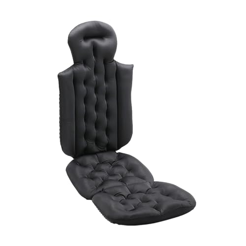 Badewannenkissen für Erwachsene, Badewannenzubehör, Ganzkörper-Badewannenkissen, atmungsaktiv, faltbar, Kopfstützenkissen, 37 x 65 x 62 cm, Schwarz Badewannenkissen für Erwachsene, Badewannenzubehör, Ganzkörper-Badewannenkissen, atmungsaktiv, faltbar, Kopfstützenkissen, 37 x 65 x 62 cm, Schwarz von HouseVibe