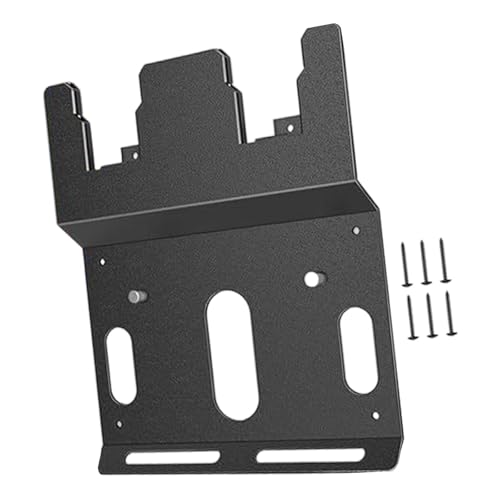 Batteriehalter, Wandhalterung, Aufbewahrungs-Organizer für DCB112-Ladegerät, Werkzeugraum, Garage, Lieferwagen, Organisation, Stahllegierung, 26 x 20 cm von HouseVibe
