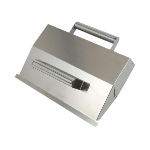 Edelstahl-Betonkelle, Putzwerkzeug, 32,6 x 20,8 cm, Wandmalerei, Bauwerkzeuge, leichte Maurerkelle mit Abdeckung von HouseVibe