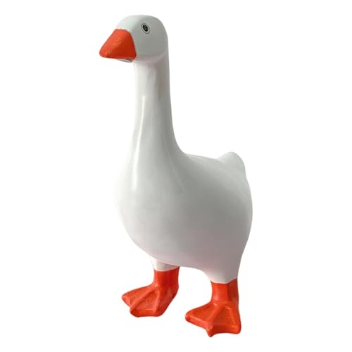 Enten-Schlüsselhalter, Kunstharz-Skulptur mit beschwertem Sockel für Schlüssel und kleine Gegenstände, handbemalt, Heimbüro, Schreibtischdekoration, 11,7 x 7,5 x 15,9 cm von HouseVibe
