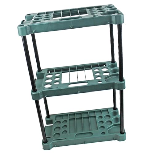 Garten-Werkzeug-Organizer, Mopp, Besenhalter, 3-stöckig, für Garage, Keller, Innen- und Außenbereich, 80 x 58 x 31 cm Garten-Werkzeug-Organizer, Mopp, Besenhalter, 3-stöckig, für Garage, Keller, Innen- und Außenbereich, 80 x 58 x 31 cm von HouseVibe