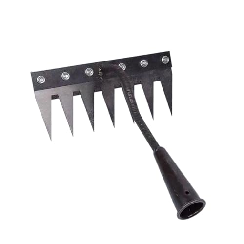 Gartenhacke Gartenharke Metall Unkrautwerkzeug zum Pflanzen von Bauernhof, Kultivieren, Graben von Gemüse, Pflügen - 7 Zähne Gartenhacke Gartenharke Metall Unkrautwerkzeug zum Pflanzen von Bauernhof, Kultivieren, Graben von Gemüse, Pflügen - 7 Zähne von HouseVibe