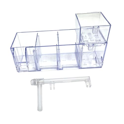 HouseVibe Aquarium-Filterbox zum Aufhängen, externes Filtrationssystem mit Durchflussregelventil für Schildkrötenbecken und Wasserhaustiere - Box nass und trocken von HouseVibe