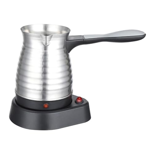 HouseVibe Elektrische türkische Kaffeekanne, Wasserkocher, Edelstahl, schnell kochender Krug für griechischen und arabischen Kaffee, Zuhause, Bar, Küche, Gewinde von HouseVibe