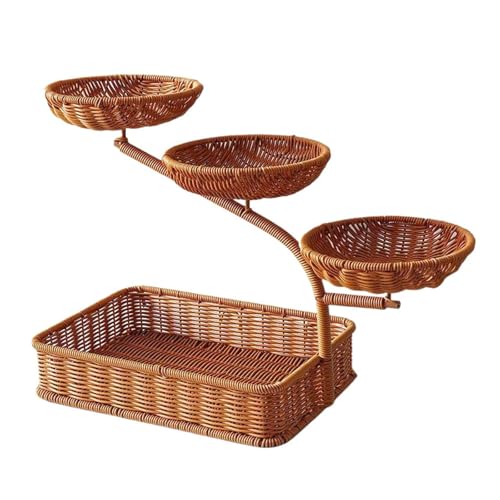 HouseVibe Obstkorb-Bildschirm Multi-Couchtisch mit mehrstufiger Unterstützung, Lebensmittelaufbewahrungsschale für Brot und Snacks, 34,5 cm Höhe, Stil B HouseVibe Obstkorb-Bildschirm Multi-Couchtisch mit mehrstufiger Unterstützung, Lebensmittelaufbewahrungsschale für Brot und Snacks, 34,5 cm Höhe, Stil B von HouseVibe