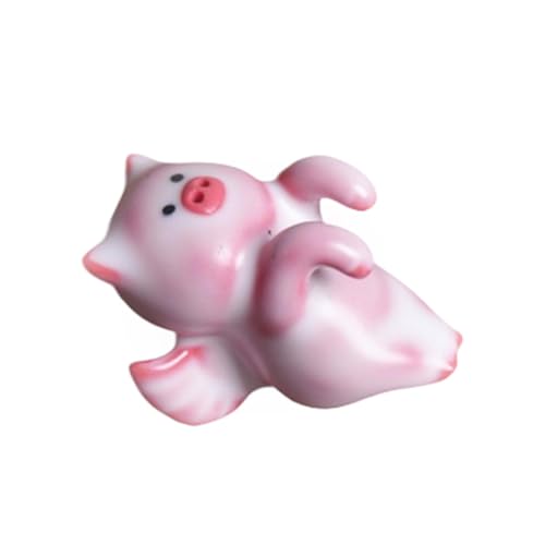 Keramik Schwein Tee Haustier Desktop Dekoration Niedliche Tierfigur für Tisch Home Office 4,5 cm von HouseVibe