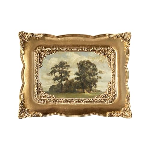 Kunstvoller Bilderrahmen, 16 x 21 cm, kleiner Barock-Fotohalter für Tisch oder Wand, Heimdekoration, Geschenk von HouseVibe