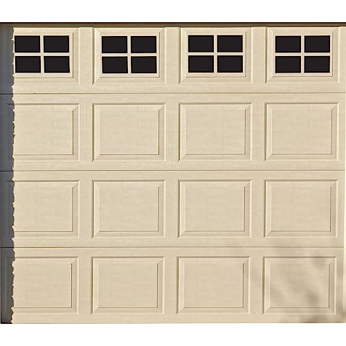 Household Essentials 216 Magnetic Faux Garage Door Windows | 16 Pieces for Single Car Steel Garage Door | Black von Household Essentials