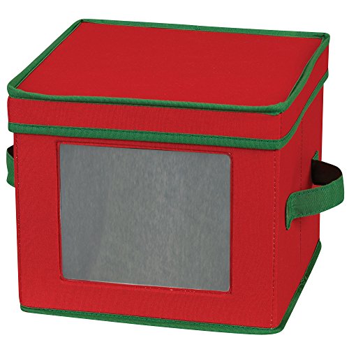 Household Essentials Aufbewahrungsbox, Polyester, rot, Einheitsgröße von Household Essentials