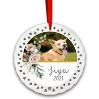 Süßer Kranz-Personalisierte Weihnachtsverzierung | Robuste Keramik Haustier Foto Ornament Hund Katze Haustier-Denkmal Süßer Kranz-Personalisierte Weihnachtsverzierung | Robuste Keramik Haustier Foto Ornament Hund Katze Haustier-Denkmal von HouseofFurBaby