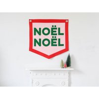 Noël Filz Girlande Aus Filz, Vintage Style Urlaub Wandbehang von HouseofHooray