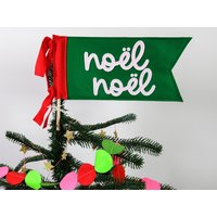 Noël Filz Weihnachtsbaumspitze Fahne von HouseofHooray