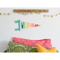 Wild Heart Wimpel Flagge Kinderzimmer Wanddeko Deko von HouseofHooray