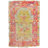Antiker 3'10 "x 5'10" Teppich Oushak Majidi Floral Vines Handgewebter Kleiner Akzentteppich Aus Wolle 1900 - Kostenloser Domestic-Versand Antiker 3'10 "x 5'10" Teppich Oushak Majidi Floral Vines Handgewebter Kleiner Akzentteppich Aus Wolle 1900 - Kostenloser Domestic-Versand von HouseofSeance