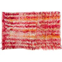 Vintage 3'9 "x 5'9" Teppich Konya Handgefertigter Shaggy Tullu Rot Orange Wolle Kleiner Bereich Akzent 1960Er - Kostenloser Domestic Versand Vintage 3'9 "x 5'9" Teppich Konya Handgefertigter Shaggy Tullu Rot Orange Wolle Kleiner Bereich Akzent 1960Er - Kostenloser Domestic Versand von HouseofSeance