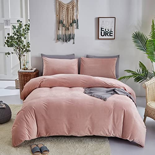Houseri Pinkes Samt-Bettwäsche-Set, California-King-Size-Bett, flauschig, leicht, Flanell, Cal Rose, Sherpa, übergroß, warm, flauschig, Größe Cal King (248 x 277 cm - Bettdecke) Houseri Pinkes Samt-Bettwäsche-Set, California-King-Size-Bett, flauschig, leicht, Flanell, Cal Rose, Sherpa, übergroß, warm, flauschig, Größe Cal King (248 x 277 cm - Bettdecke) von Houseri
