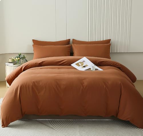 Houseri Terrakotta, California, King-Size-Bettwäsche-Set, Kürbisbraun, Bettwäsche-Set, Cal King Women, Bauernhaus, Karamell, Kingsize, Herren, Orange, Tröster, Zimt, Kal, King-Size-Bettdecke von Houseri